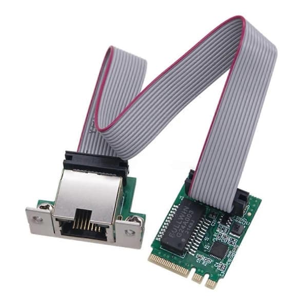 M.2 A Key og E Key Adapterkort til Enkelt RJ45-port 10/100/1000Mbps