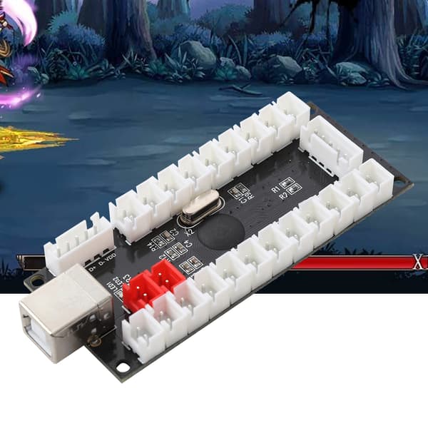 Arcade Game USB-koderkontroller med akrylkrystallveske for Raspberry Pi og PC Mainframe882C