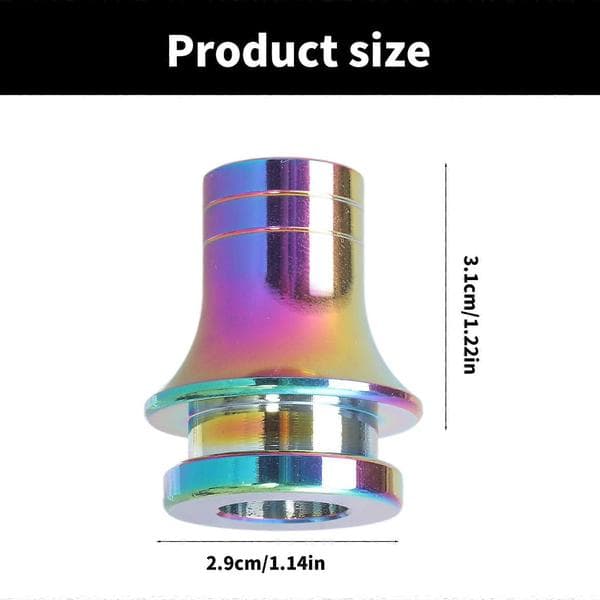 M12x1.25 Car Gear Shift Knob Gaiter Holder Universal Shift Knob Adapter Connection Metal Gear Shift Boot Retainer Rustproof Red Red