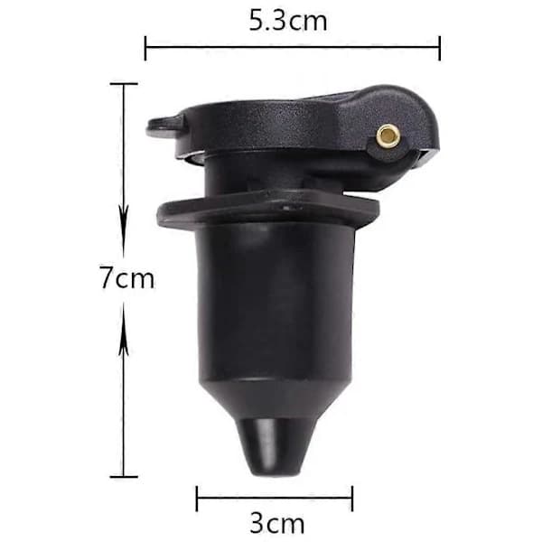 12V Kontakt Tilhengerfeste Uttak Adapter Bil Vanntett for Lastebil Traktor