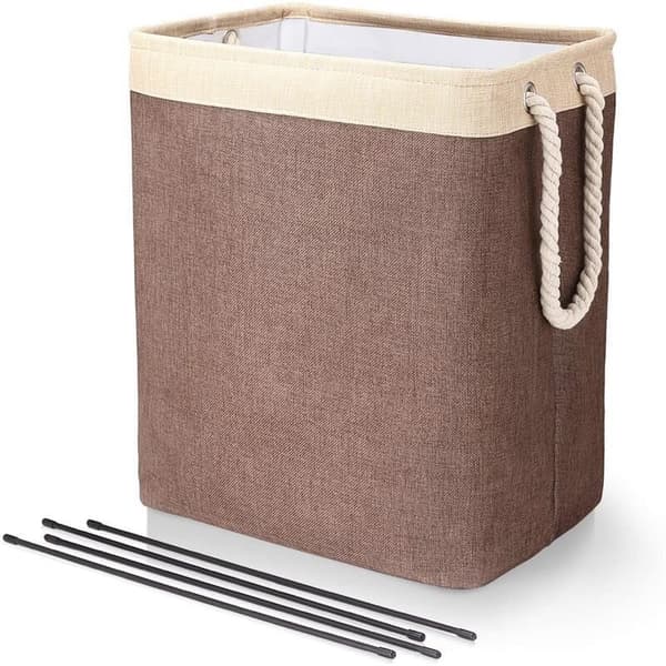 Laundry Baskets, Laundry Hamper, Foldable Laundry Basket with Handles, anier Dirty Laundry, Laundry Basket, Portable, Clothes Storage, 403050cm - Coffee