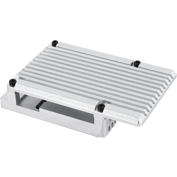 for Raspberry Pi 4 Protective Armor Model B Aluminum Alloy Case/Shell Passive Cooling Metal Heat Sink only for Pi 4B (black)