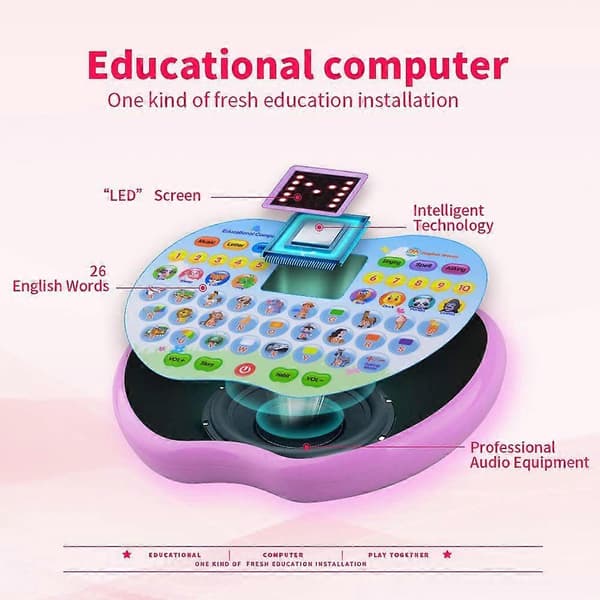 Pædagogisk computerlegetøj, velegnet til drenge og småbørn i alderen 1-3 år, tabletgave, læringslegetøj.
