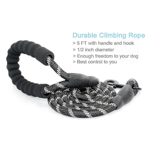 1.5m Strong Dog Leash with Comfortable Padded Handle and Highly Reflective Threads Dog Leash for Medium and Large Dogs [CO]