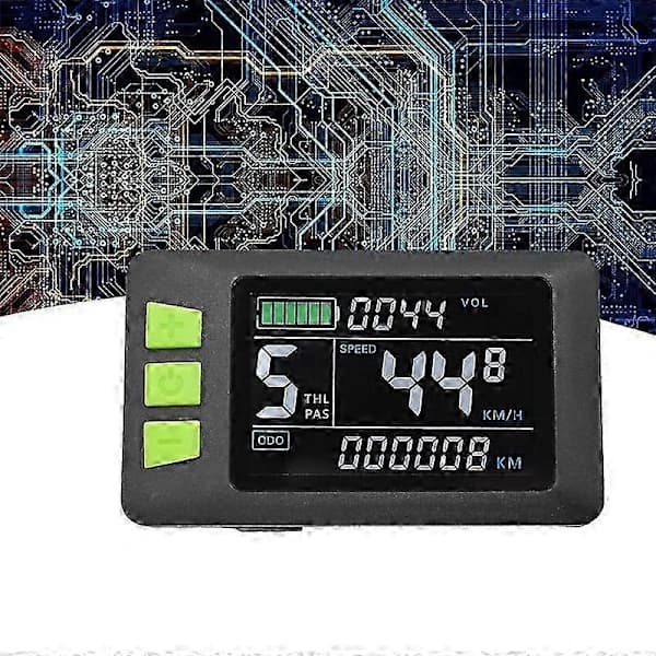 P3C LCD-skærm Farverig Display 24V 36V 48V 60V Elmåler til El-scooter (5