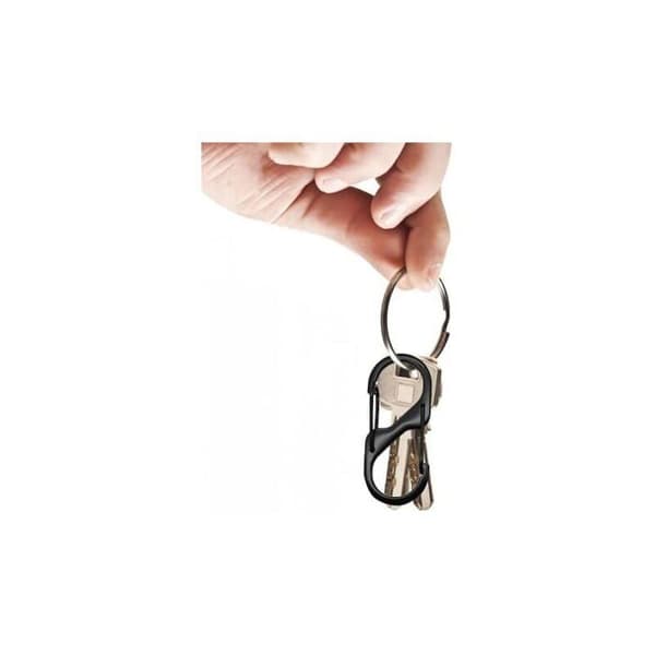 (31.5×14.5×1.9mm) 10-pack S-formade karbinhakar, dubbelöppnande metallkarbinhake