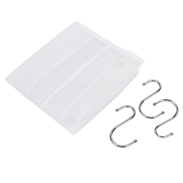 Hanging Mesh Shower Organizer Large Shower Caddy Bathroom Accessories (S-shaped Hook)