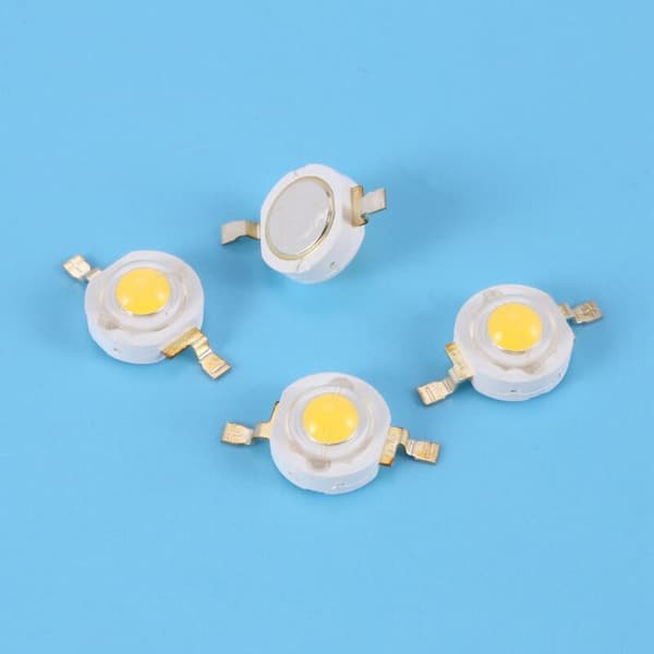 50 stk. højtydende 2-benede 3W varmhvide LED-emitterperler 100-110Lm
