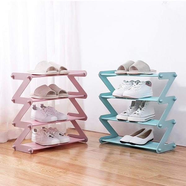 Stackable Organizer 4/5-Layer Multi-Layer Organizer for Shoes and Daily Necessities at Home Coffee 4 Layers Coffee 4 Layers