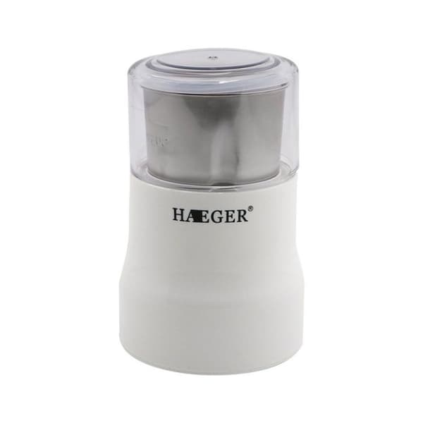 Small Coffee Grinder Household Automatic Coffee Grinder European Standard (White)
