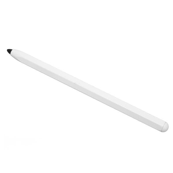 Universal Stylus Pen High Sensitivity Soft Fiber Tip Aluminum Alloy Tablet Stylus With 2 Replaceable Tips for Mobile Phone White