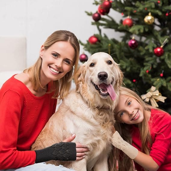 2 par fingerløse hansker vintertermiske hansker halvfingerhansker