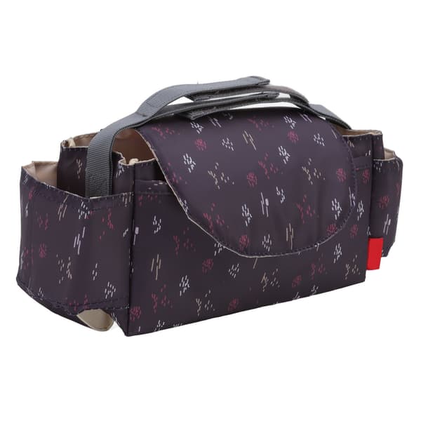Stroller Organizer Bag Black Dot Portable Multifunctional Waterproof Stroller Bottle Water Cup Hanging Storage Bag