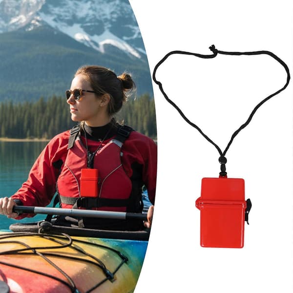 Durable Floating Waterproof Dry Box for Outdoor Activities Emergency Sealed Box with Quick Release Latch Yellow Yellow
