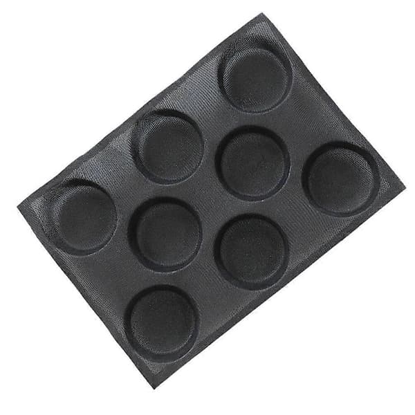 1 stk Silikone DIY Form Non-stick Sikker Bolleform Sund Brødform (Sort)