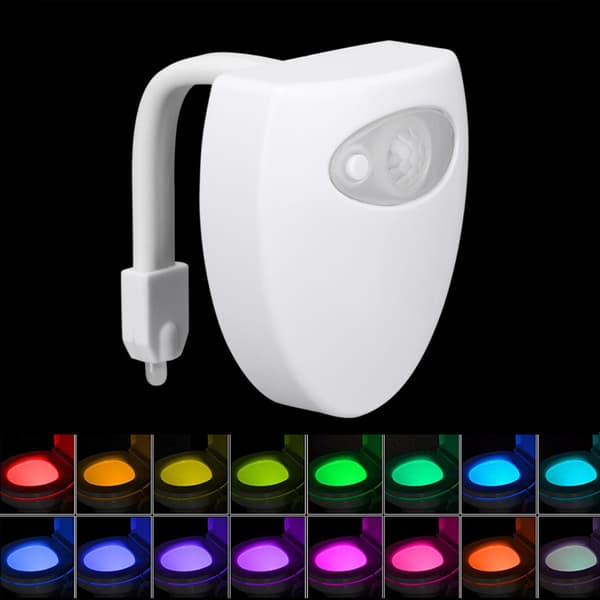 Toalettlampe LED intelligent sensorlampe batteriboks kreativ