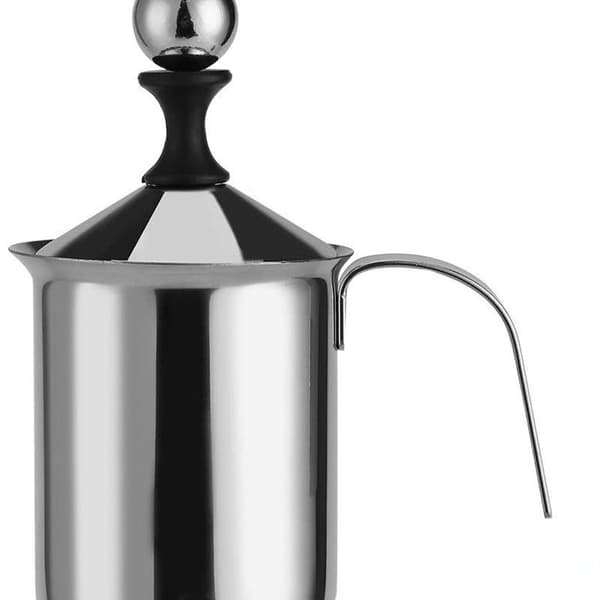 Melkeskummer, 400 ml manuell melkeskummer i rustfritt stål KLB