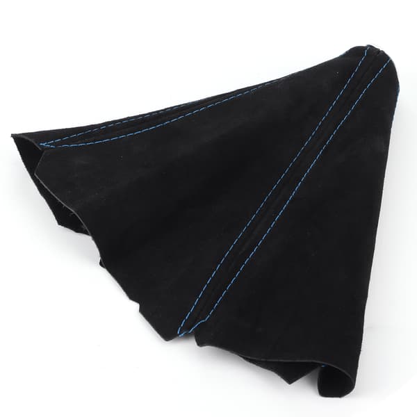 Gear Shift Dust Cover Gaiter Car Interior Suede Universal for Most Vehicles Blue Stitching