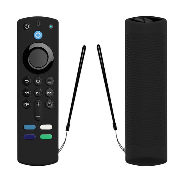 Fjernkontrollbeskyttelse Universelt Støtsikkert Mykt Silikondeksel for Amazon Voice Remote 3. generasjon