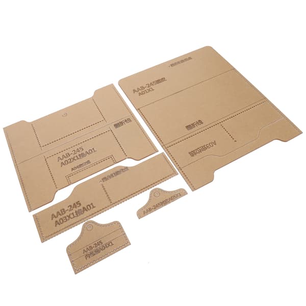 Acrylic Template Tool Long Wallet Pattern DIY Leather Transparent Handmade Accessories AAB-245