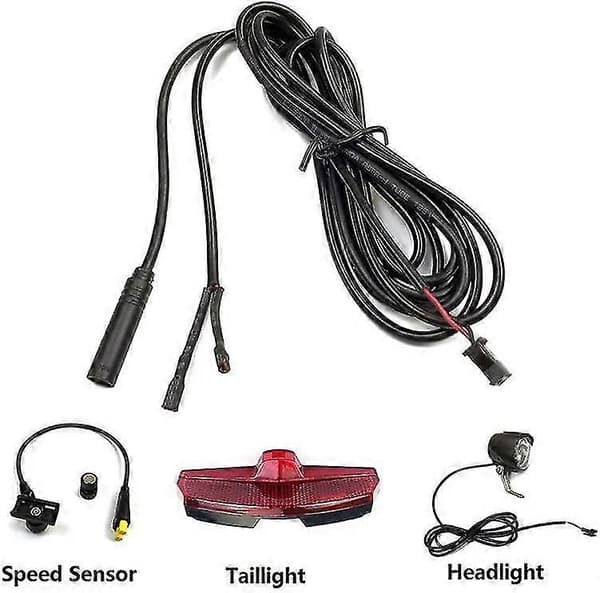 Tongsheng TSDZ2 TSDZ2H Drive Motors Speed Sensor 1T2 Front and Rear Light Cable