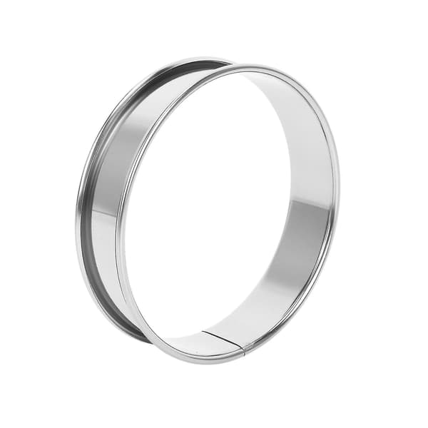 6 stk. runde kageringforme, muffinsforme i rustfrit stål, metalforme dobbeltvalset Cr
