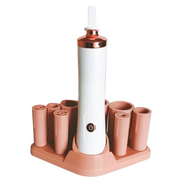 Electric Makeup Brush Cleaner Rotating Automatic Waterproof Quick Drying Low Noise Brush Dryer Pink
