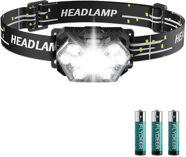 Waterproof 12000 Lumen Headlamp Rechargeable Headlight 9 LED Bulbs