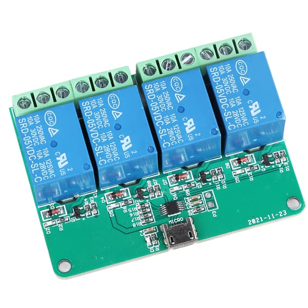 DC 36V HID USB Kontrollbryter Relémodul Driverfri Datamaskin PC Kontroll Relémodul Utvidelseskort