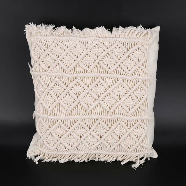 Boho-stil bomullsdusk pute håndlaget pyntepute bomullsdusk pute sofa dekorativ