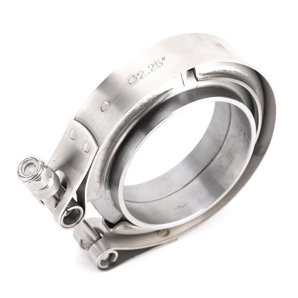 2,25 tommer Turbo Udstødningsrør Downpipe Rustfrit Stål V-båndsklemme 2 stk. Flangesæt