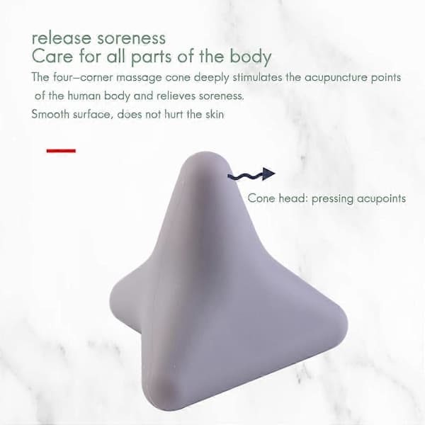 Silicone Massage Cone, Solid Ball, Psoas Muscle Relaxation, Back, Neck, Shoulder Blade, Foot, Yoga, Triangular Relaxation 1