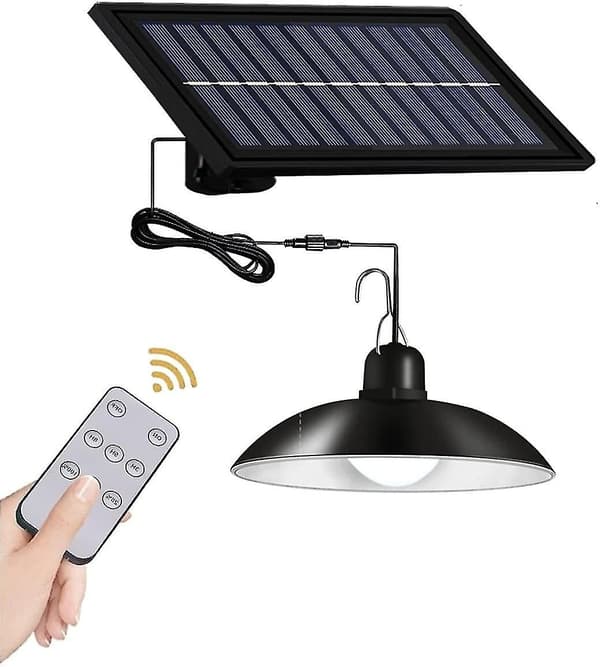 Solcellelamper innendørs Ip65 vanntett lampe for korridor utendørs skur låve lysthus enkelthode