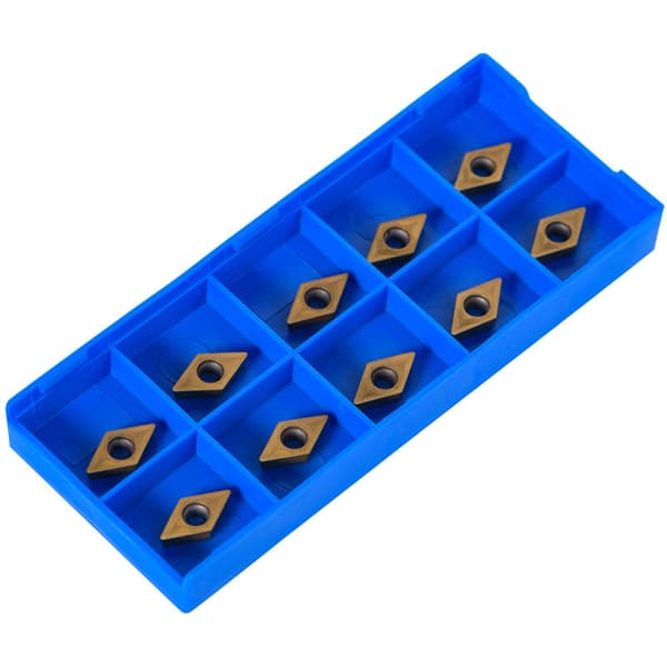TONYSA 10pcs CNC Diamond Milling Cutters Carbide End Mills with Box DCMT070204-HM YBC251