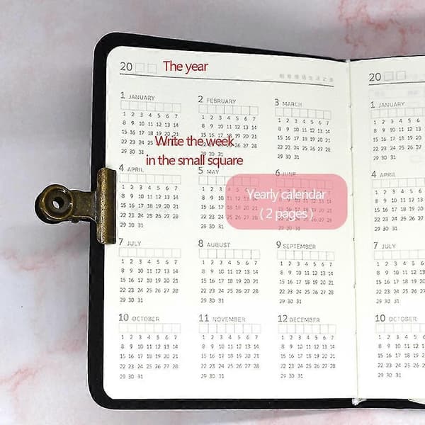 2022 Planner Notebook Undated Starry Sky A6 Diary Full Year Planner Undated Daily & Monthly Plan Soft