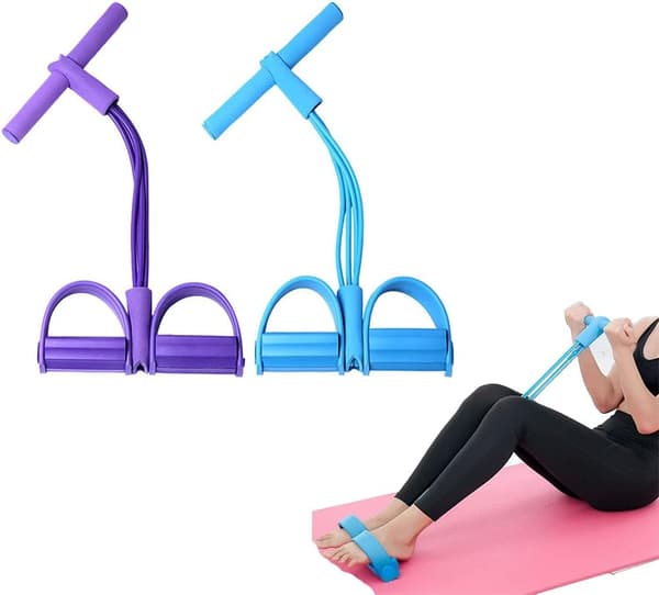 Portable 7-Ring Stretch and Resistance Training Band Back DXGHC