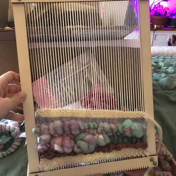 Stor vävram DIY trävävstolar Set Multi Craft vävvävstolar för barn/vuxna/nybörjare Vävstol Kit Loom Kit