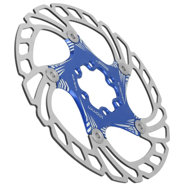 Quality Mountain Bike 160mm Five-Spike Disc Brake Slice Brake Pad Disc Blue