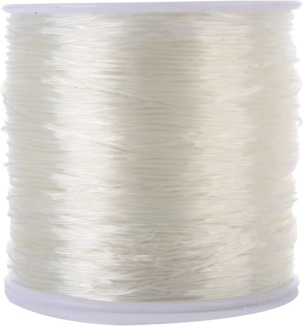 80m elastisk snor 1mm elastisk snor håndværkssnor elastisk tråd (gennemsigtig, 80m)