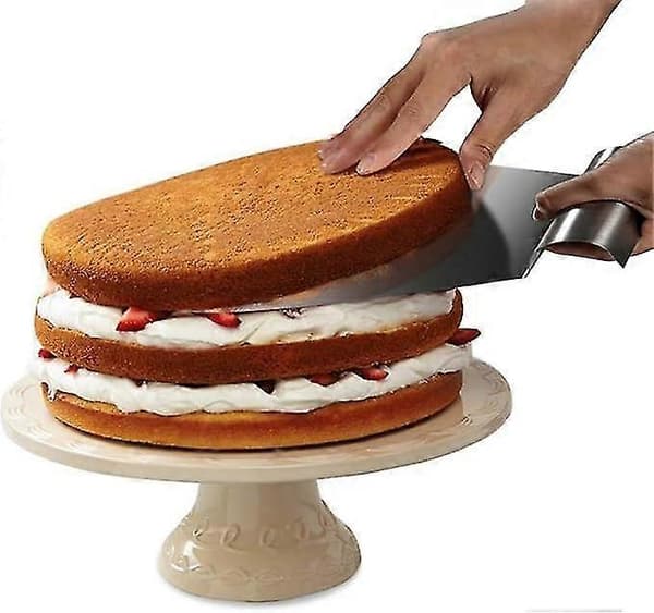 Rustfri Rund Pizzaspade Stor Overflatespade for Brød Ovn Kakeløfter