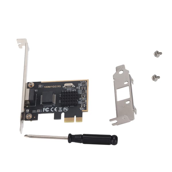 Kablet netværkskort PCIE Gigabit netværkskort 2.5Gbps stationær kablet netværksadapter
