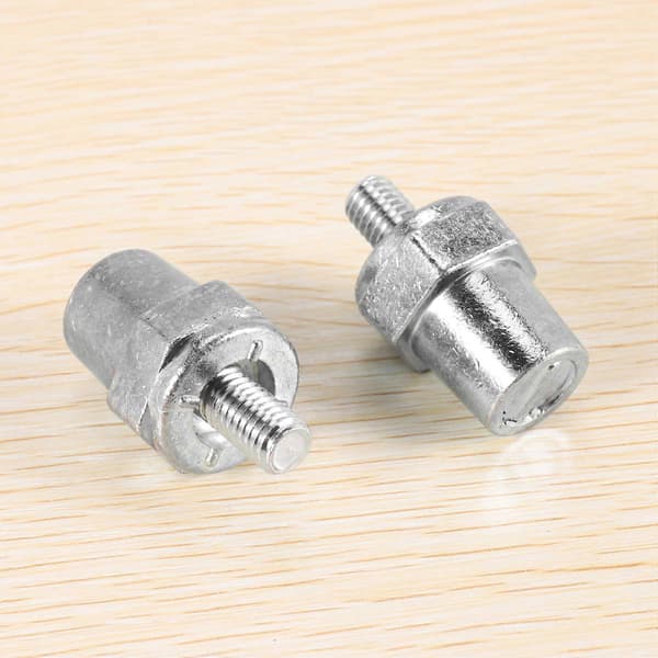Et par batteripoler til sidemontering af zinklegering, passer til 8 mm positiv (+) eller negativ (-) batteri