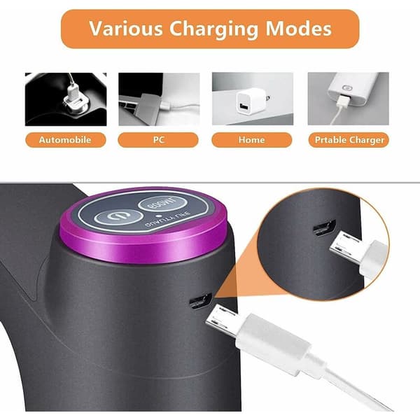 Vattenflaskepump, Automatisk Vattenflaskedispenser, USB Bärbar Vattenflaskepump, för Universal 5 Gallon Flaska KLB