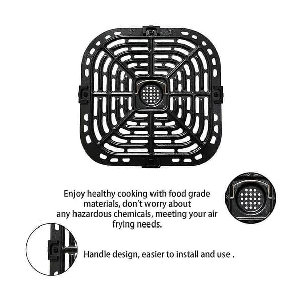 Grillplate for Instants Vortex Plus 6QT Air Fryers, Upgraded Square Grill Pan