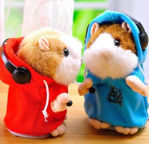 (Rød) Snakkende Hamster Gjentar Hva Du Sier, Leker for 2+ Åringer