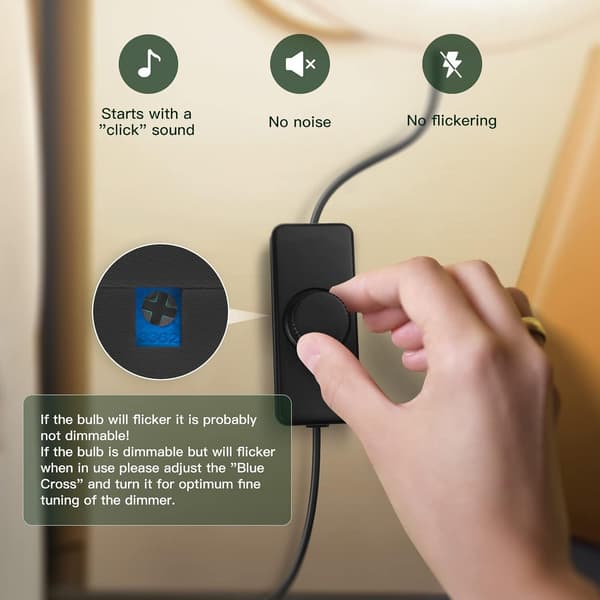 LED Light Dimmer, Smart Button Switch and Dimmer, 220-240V / 5