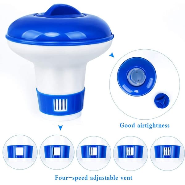 Stykker Klor Flydende Dosering Pool Flydende Dispenser Automatisk Kemisk Flyder
