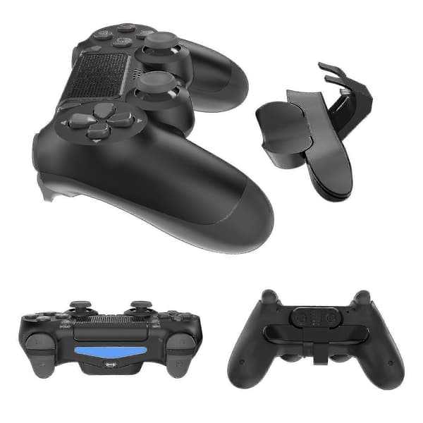 Ps4 Back Clip Extender Svart, Ps4 Håndkontroll Paddler Bakre Knappfeste/Turbo Funksjon Fps/Tilpasningsmapping Knapper/Lyduttak