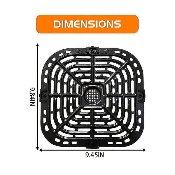 Grillplate for Instants Vortex Plus 6QT Air Fryers, Upgraded Square Grill Pan