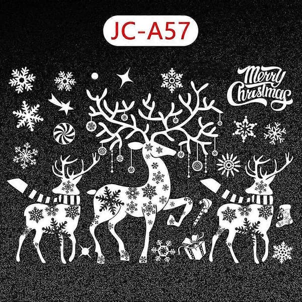 Christmas Window Decorations, DIY Static Window Decal, Removable Christmas Decorations (ShiKai)